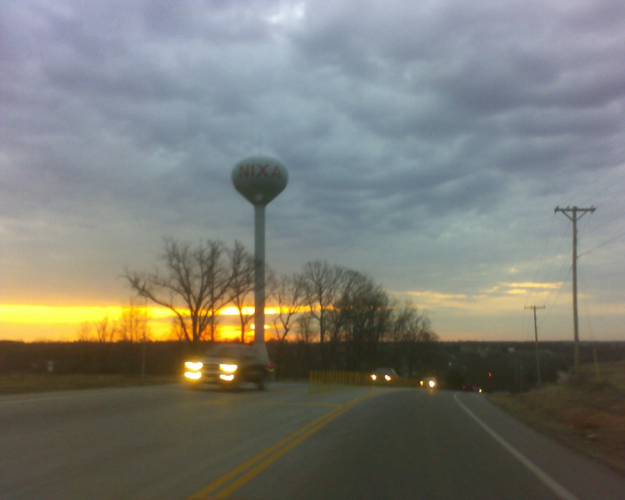 Nixa, MO: leaving Nixa at sun rise