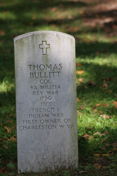 Charleston, WV: Thomas Bullit's Grave, Ruffner Park