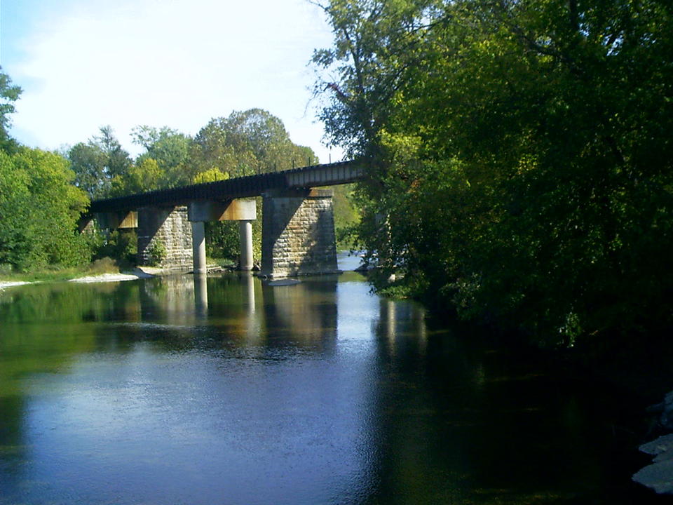 Noel, MO: Low Water Bridge in Noel, Mo