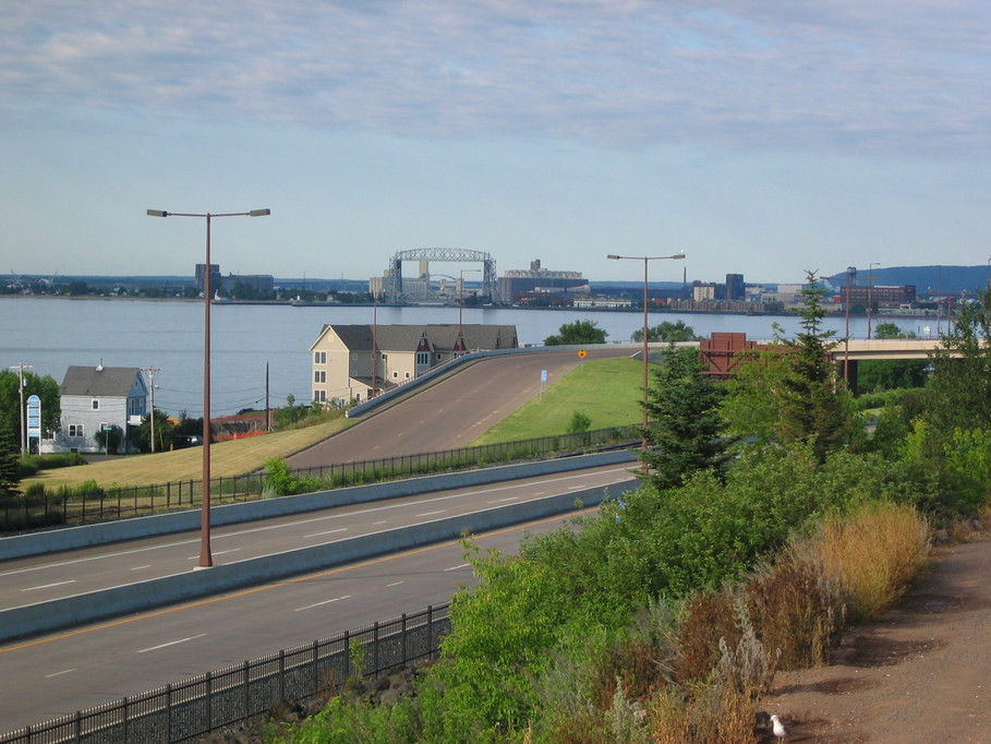 Duluth, MN: view of lift bridge facing south