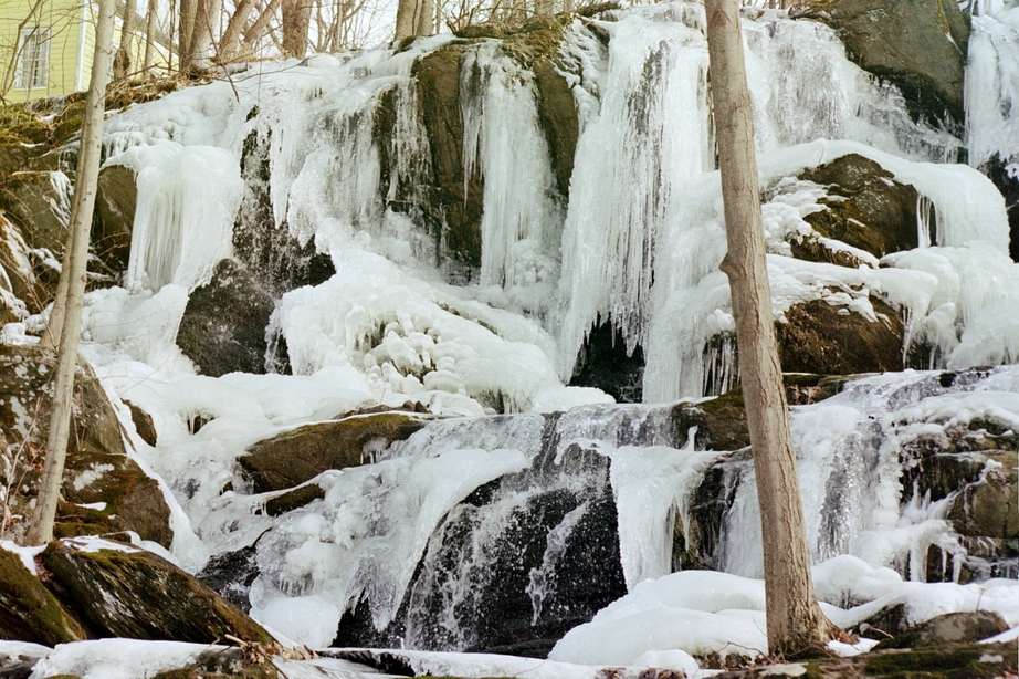 Clintondale, NY: the falls on crow hill rd. ( frozen)