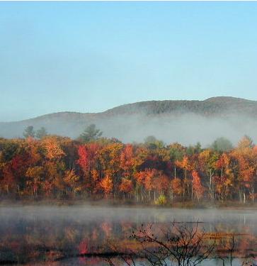 Hiram, ME: Ingalls Pond in Autumn