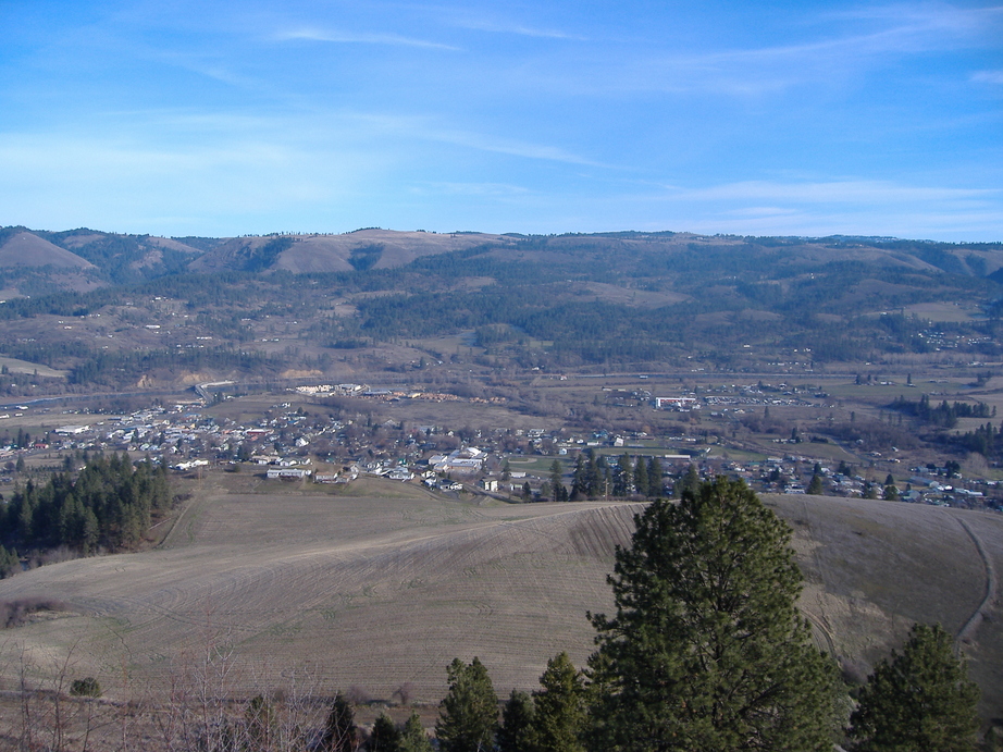 Kamiah, ID: Valley View from Old Nezperce Grade.