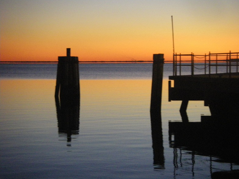 Edenton, NC: sunset at waterfront