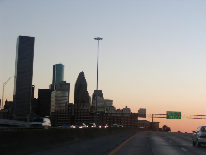 Houston, TX: Houston From I-10 Going East..