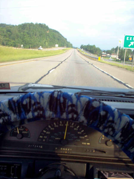 Ironton, OH: Driving Down the Highway in Ironton