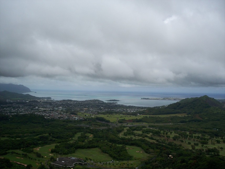 Kaneohe, HI: Kaneohe Bay from Pali Lookout