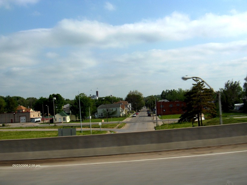 St. Joseph, MO: Looking south from Highway 36