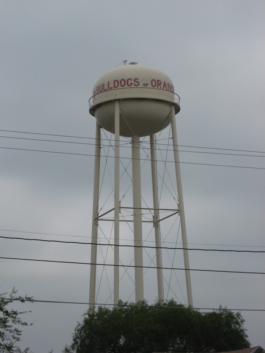 Orange Grove, TX: Water Tower in Orange Grove, Texas