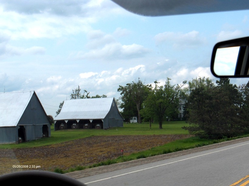 Horton, KS Farm humor north of Horton Bales of hay disguised as