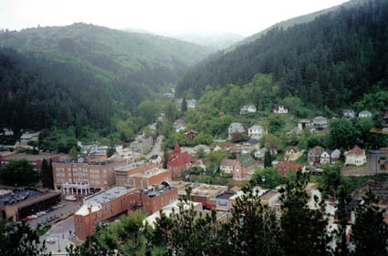 Deadwood, SD: View of Deadwood from Boothill