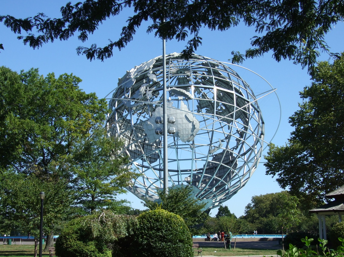 Queens, NY: Flushing Meadow Park Unisphere site of 1960's Worlds Fair