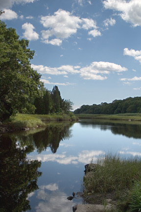 Dartmouth, MA: Photograph taken from the Dartmouth landing of the Slocum River