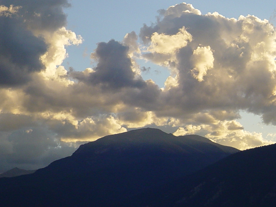 Florence, MT: Bitterroot Mtns behind Florence Sunset