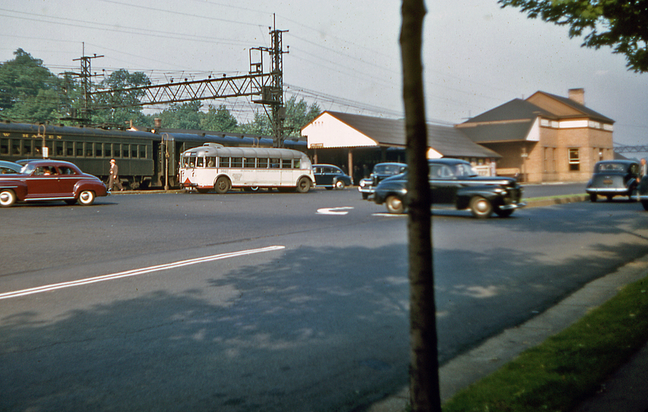 Pelham, NY: Train Station Pelham, N.Y. 1947