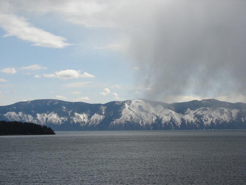 Hope, ID: Storm Coming in Over Lake Pend Oreille
