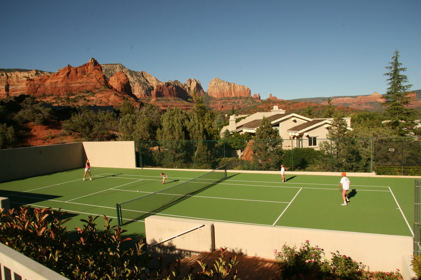 Sedona, AZ: Playing Tennis in Soldiers Pass Sedona