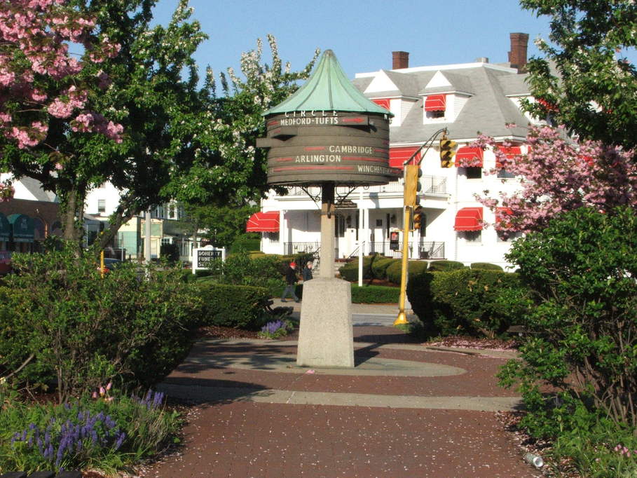 Somerville, MA: Powderhouse Rotary-The old Powderhouse was the site of one of the first actions of the Revolutionary War.