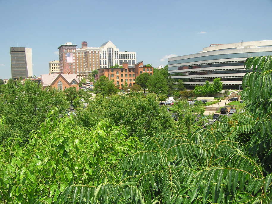 Greenville, SC: Downtown Greenville from South Church Street