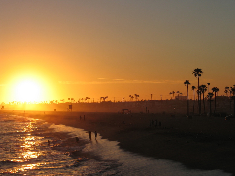 Newport Beach, CA: Sunset from the Balboa Pier