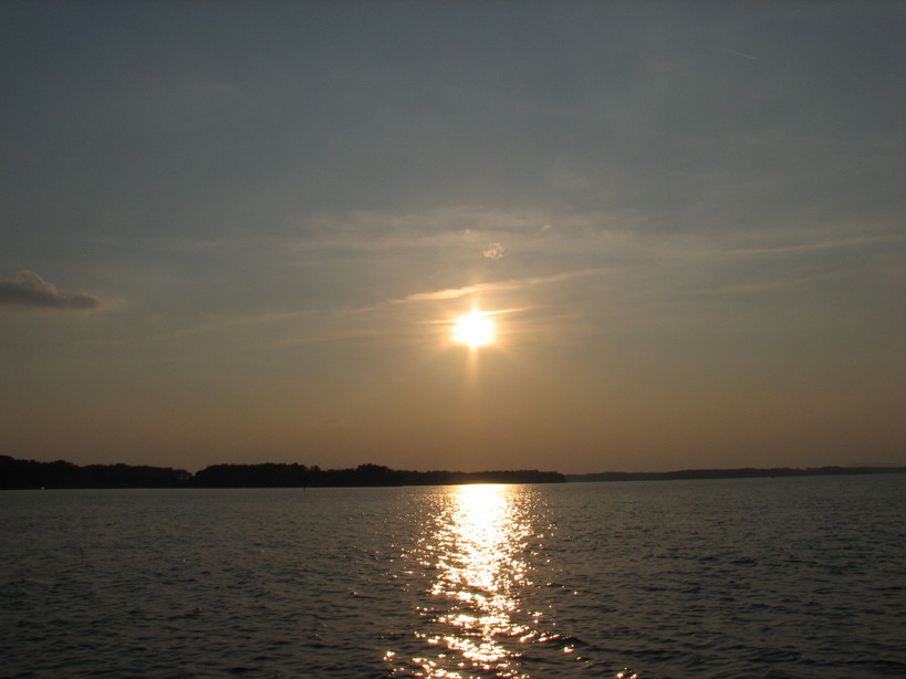 Cornelius, NC: Sun setting on Lake Norman
