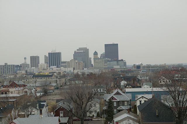Dayton, OH: Dayton from the top of a parking garage at Miami Valley Hospital