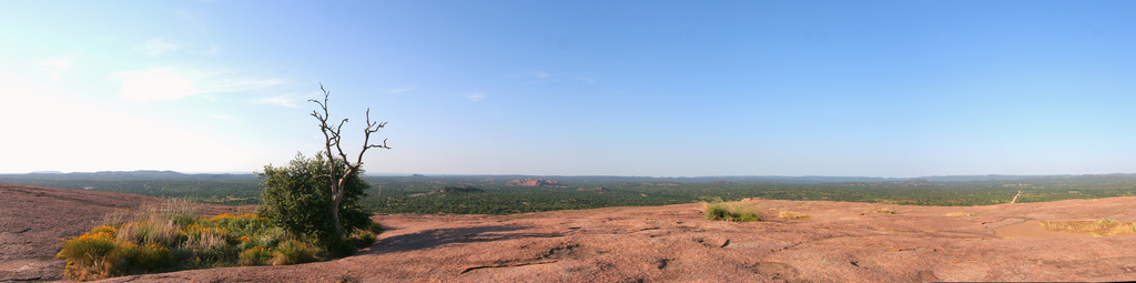 Fredericksburg, TX: From the top of Enchanted Rock panoramic view