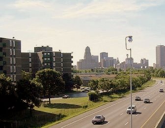 Buffalo, NY: Buffalo N.Y Highway entering the City