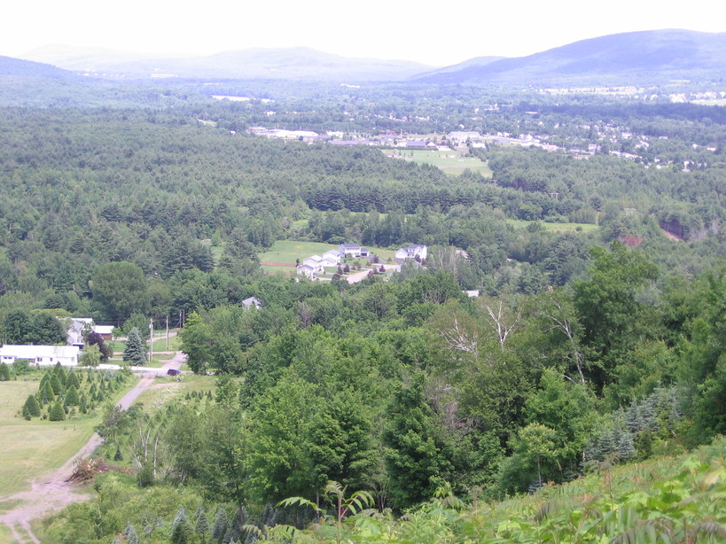 Milton, VT: View of Milton from Cobble Hill