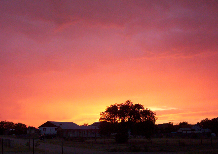 Stinnett, TX: Sunset in Stinnett, Texas