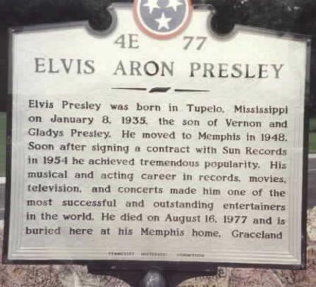 Memphis, TN: Elvis Presley