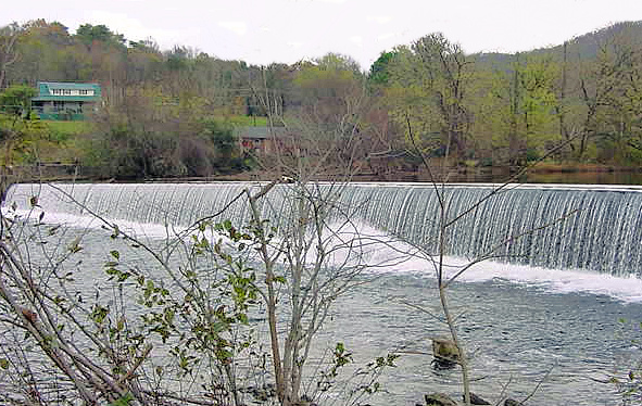 Townsend, TN: Townsend waterfall (taken in Fall-2004)
