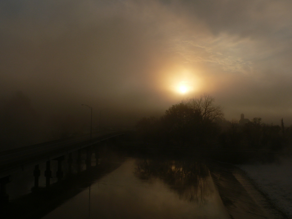 Stockport, OH: Dawn from the Stocport Mill