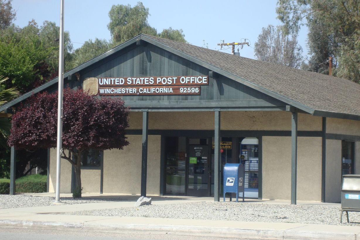 Winchester, CA: Post Office, population