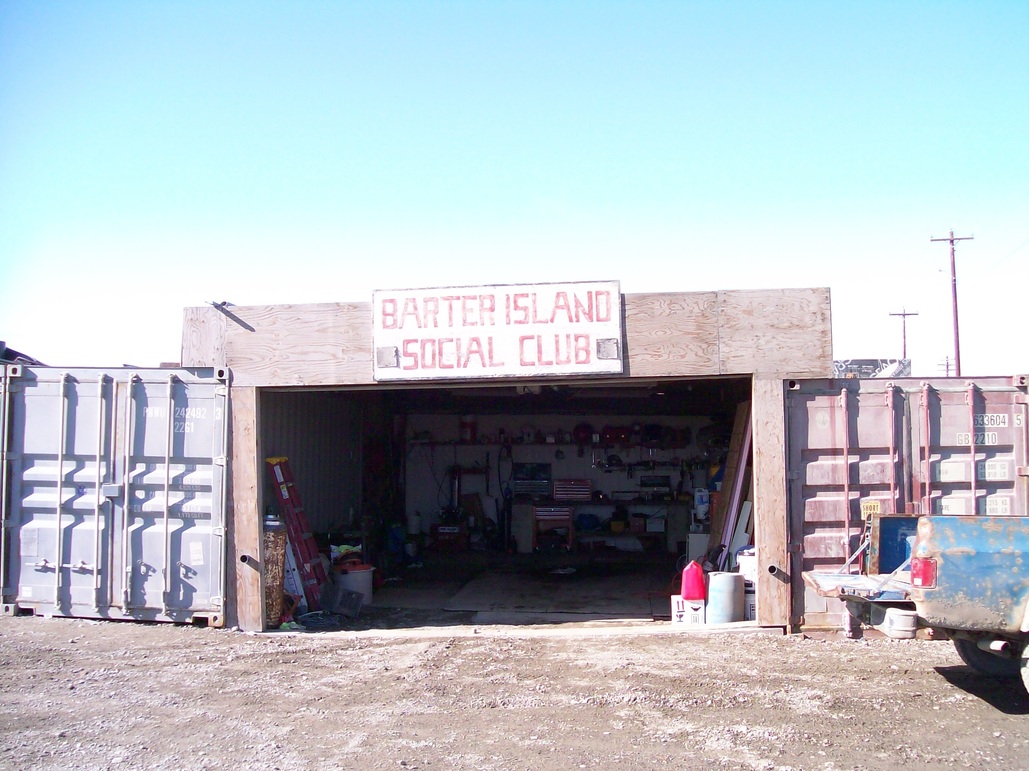 Kaktovik, AK: Barter Island Social Club...in a Garage