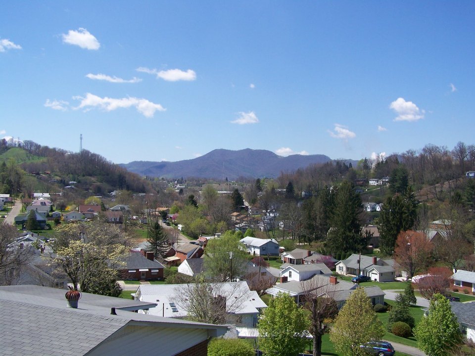 Canton, NC View from Wesley Street looking towards town photo, picture, image (North Carolina