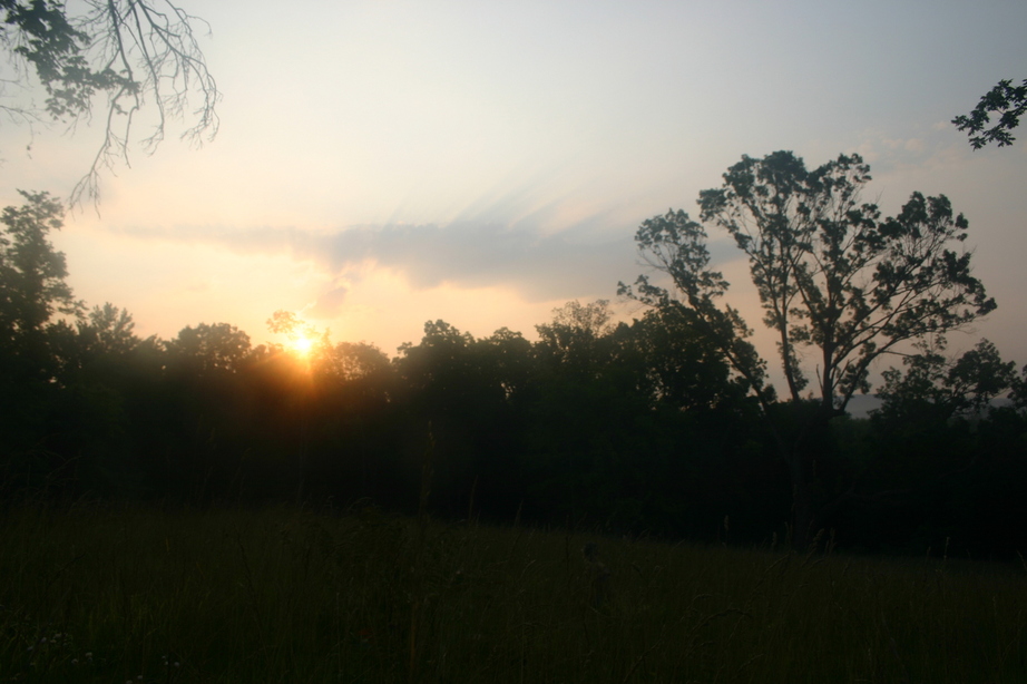 Cave-In-Rock, IL: Sunrise at Shady Rest Resort in Cave-in- Rock Illinois