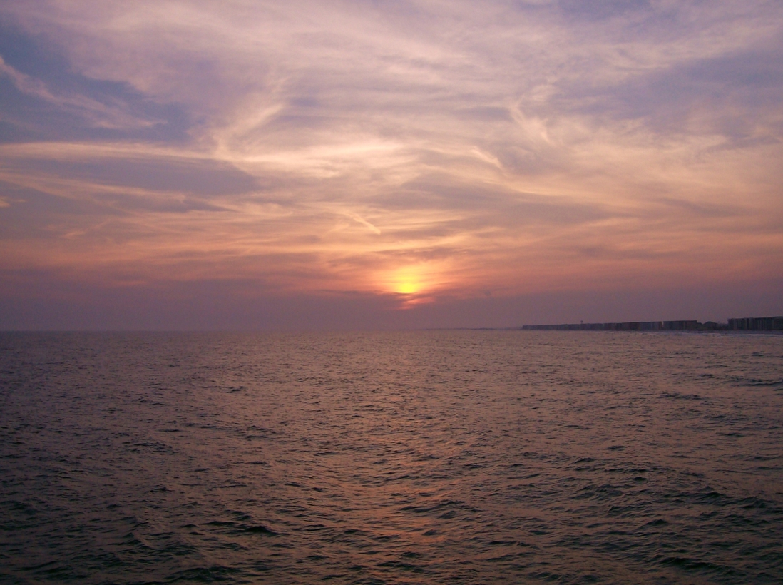 Destin, FL: Sunset from Pier at Okaloosa Island