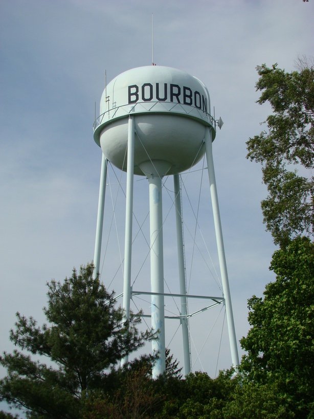 Bourbon, IN: Bourbon, IN Watertower