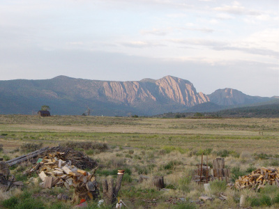 Tierra Amarilla, NM: El Chorro--from my front steps