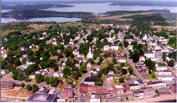 Eastport, ME: Eastport, Maine from the air 1997