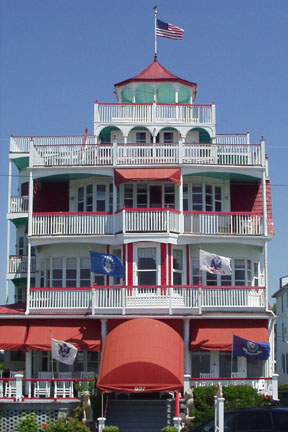 Cape May, NJ: One of many hotels along the beach