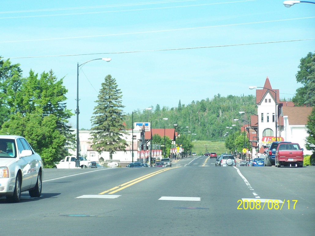 Biwabik, MN: View of downtown Biwabik