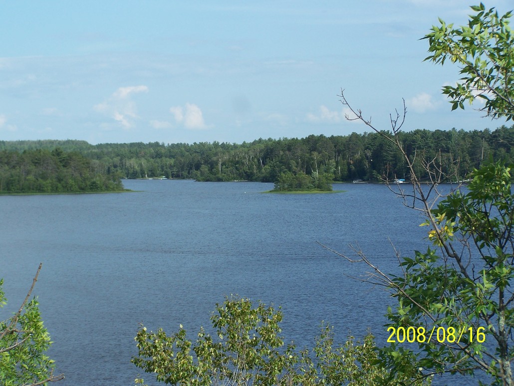 Biwabik, MN: View of Embarrass Lake east of Biwabik
