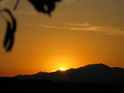 Green Valley, AZ: Sunrise from Canoa Ranch
