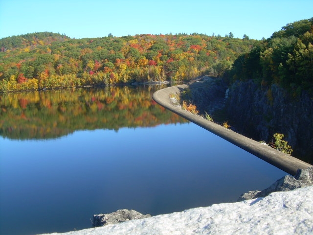 Barkhamsted, CT: Hogback reservoir in the fall 2007