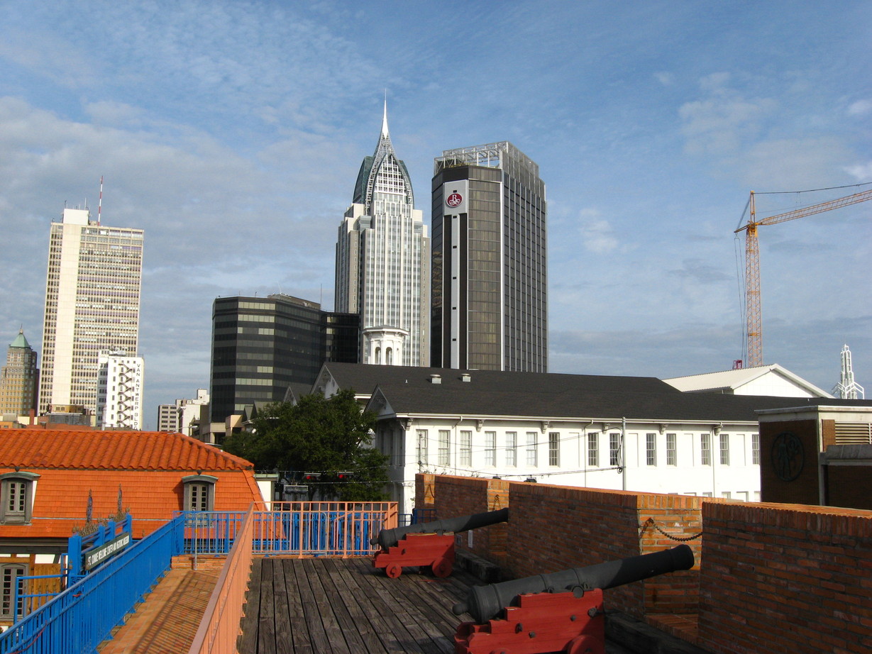 Mobile, AL: Mobile Skyline from Fort Conde