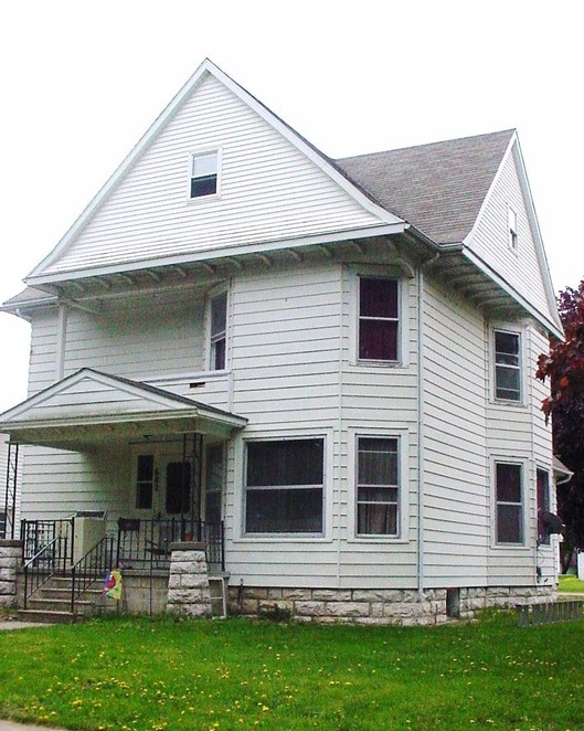 Osage, IA: The Old Nissen Hospital on 6th and Oak Street, Osage, Iowa