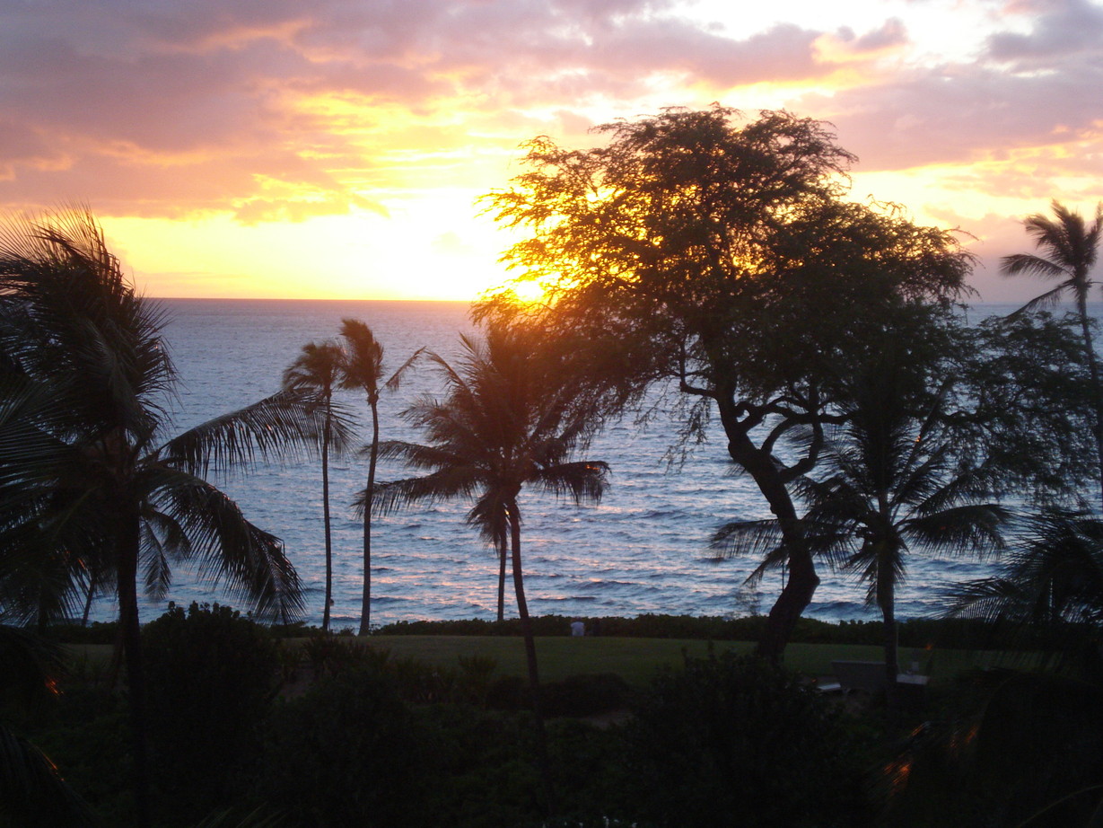 Wailea-Makena, HI: Sunset at the Maui Prince Hotel- August 08