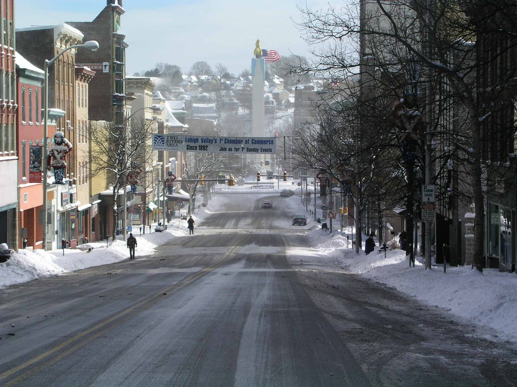 Easton, PA: Downtown after 2005 snow storm